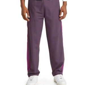 NWOT Krost Piped Warm Up Pants Mens S Mysterioso Purple Joggers